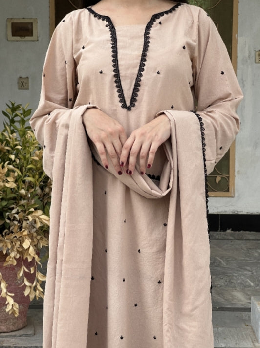 Hand embroidered Skin 3pc