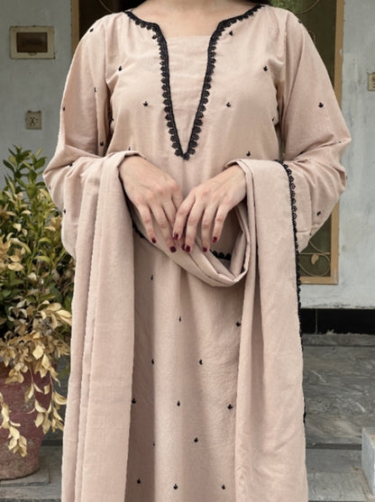 Hand embroidered Skin 3pc