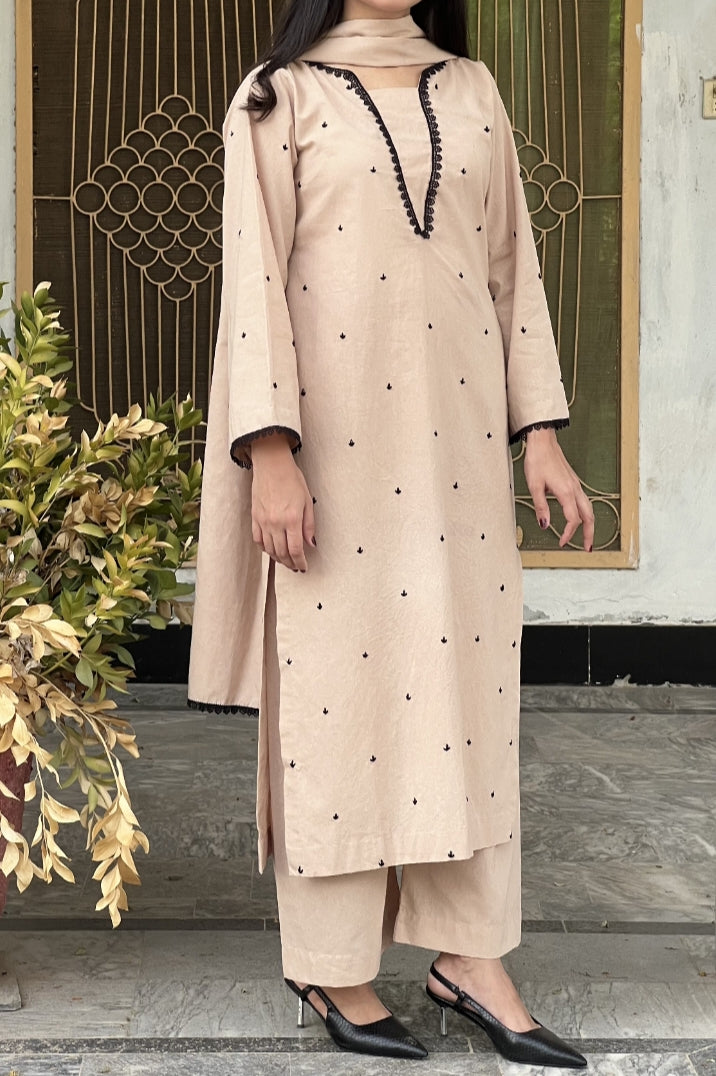 Hand embroidered Skin 3pc